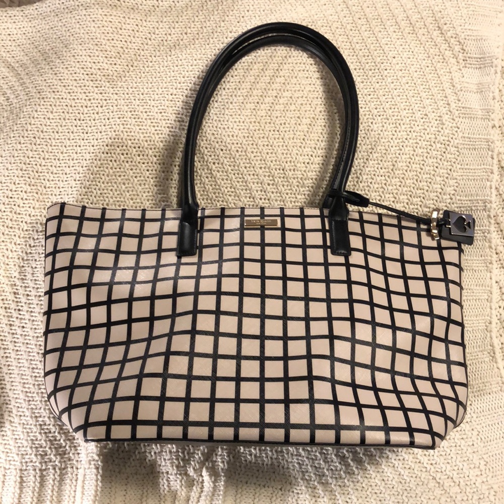 Authentic Kate Spade geometric shopper tote